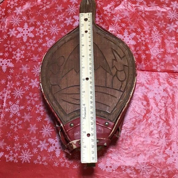 Bellows old wooden bellows with Scottish coat of arms baffle needs repair - Picture 1 of 7